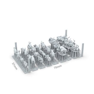 AK INTERACTIVE AK BIT0045 AK Interactive Rats Basing Bits (25 Pieces)