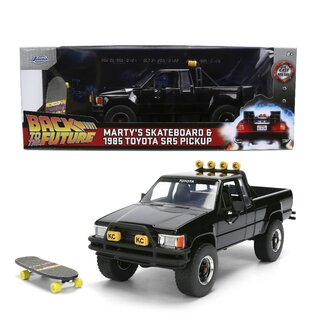 JADA TOYS JAD 36479 Jada 1/24 HWR - BTTF 1985 Toyota SR5 w/Marty's Skateboard