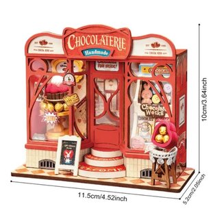ROLIFE ROE DS046 Rolife Sweet Chocolate Shop DIY Miniature House Kit