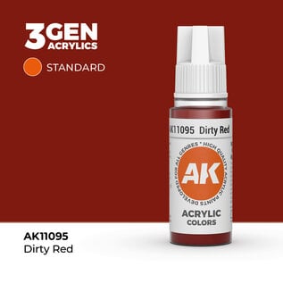 AK INTERACTIVE AK 11095 AK Interactive 3G Acrylic Dirty Red 17ml