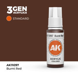 AK INTERACTIVE AK 11097 AK Interactive 3G Acrylic Burnt Red 17ml