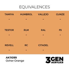 AK INTERACTIVE AK 11099 AK Interactive 3G Acrylic Ocher Orange 17ml