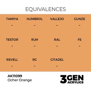 AK INTERACTIVE AK 11099 AK Interactive 3G Acrylic Ocher Orange 17ml