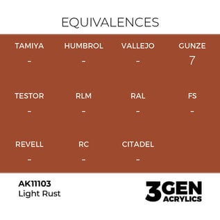 AK INTERACTIVE AK 11103 AK Interactive 3G Acrylic Medium Rust 17ml