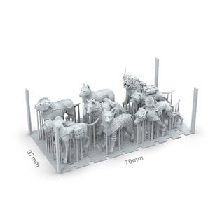 AK INTERACTIVE AK BIT0046 AK Interactive Basing Bits War Dogs (9 Pieces)