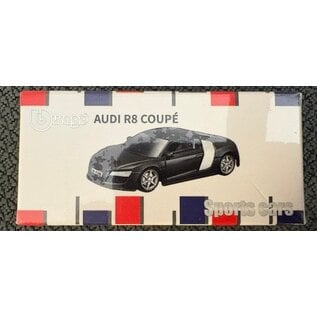 BURAGO BUR 240378 AUDI R8 COUPE BLACK 1/64 DIE-CAST