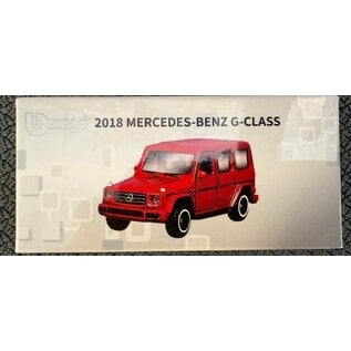 BURAGO BUR 240187 2018 MERCEDES-BENZ G-CLASS RED 1/64 DIE-CAST
