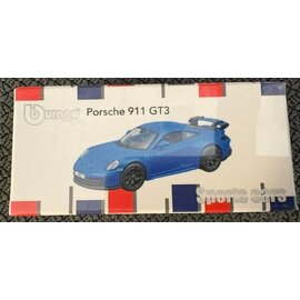 BURAGO BUR 249074 PORSCHE 911 GT3 BLUE 1/64 DIE-CAST