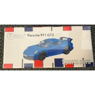 BURAGO BUR 249074 PORSCHE 911 GT3 BLUE 1/64 DIE-CAST