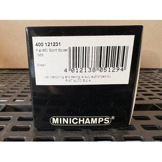 MINICHAMPS MIN 4001211231 Fiat 850 Sport Spider 1968 Green 1/43