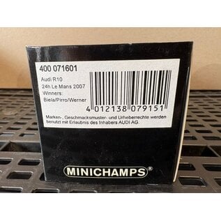 MINICHAMPS MIN 400071601 AUDI R10 24HR Lemans 2007 1:43