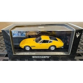 MINICHAMPS MIN 400123322 Maserati Ghibli Coupe 1969 Yellow 1:43