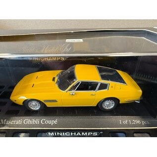 MINICHAMPS MIN 400123322 Maserati Ghibli Coupe 1969 Yellow 1:43