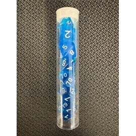 BB DICE-DRK-BLU TRANSPARENT DICE POLYHEDRAL DRK-BLUE/WHITE (7PCS)