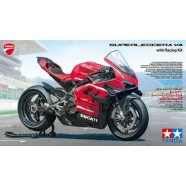 TAMIYA TAM 14143 DUCATI SUPERLEGGERA V4 WITH RACING KIT 1/12 PLASTIC MODEL