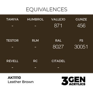 AK INTERACTIVE AK 11110 AK Interactive 3G Acrylic Leather Brown 17ml