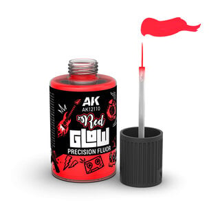 AK INTERACTIVE AK 12110 AK Interactive Red Glow Precision Fluor 30ml
