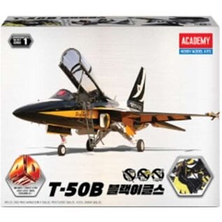 Academy/Model Rectifier Corp. ACA 15400 Academy T-50B Black Eagles 4D Model Kit (Korean Packaging And Instruction Manual)