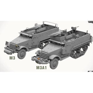 TAKOM AHHQ 35001 Andy's Hobby Headquarters AHHQ35001 1/35 M3 & M3A1 U.S. WWII HALFTRACKS (2 FULL KITS IN ONE BOX)