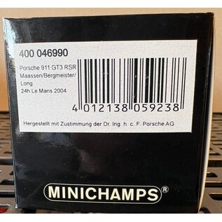 MINICHAMPS MIN 400046990 Porsche 911 GT3 RSR 24hr Lemans 2004 1/43