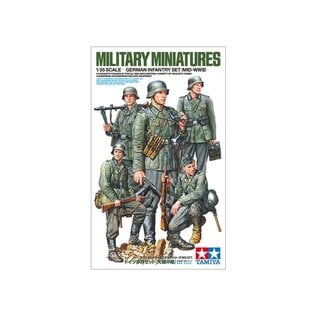 TAMIYA TAM 35371 1/35 German Infantry Set Mid WWII Plastic Model