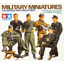 TAMIYA TAM 35201 1/35 German Tank Crew At Rest Plastic Model