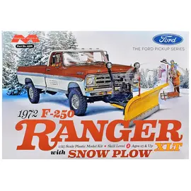 MOEBIUS MOE 2568 Moebius 1972 Ford F-250 4x4 with Snow Plow 1/25 Model Kit