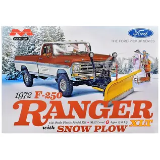 MOEBIUS MOE 2568 Moebius 1972 Ford F-250 4x4 with Snow Plow 1/25 Model Kit