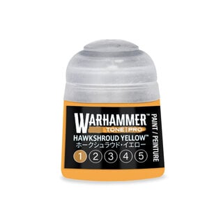 GAMES WORKSHOP WAR 20-191 Warhammer Colour Tone Pro HAWKSHROUD YELLOW 1 12ml Acrylic