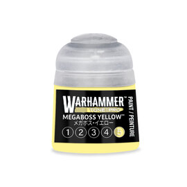 GAMES WORKSHOP WAR 20-205 Warhammer Colour Tone Pro MEGABOSS YELLOW 5 12ml Acrylic