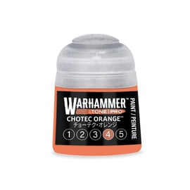 GAMES WORKSHOP WAR 20-174 Warhammer Colour Tone Pro CHOTEC ORANGE 4 12ml Acrylic
