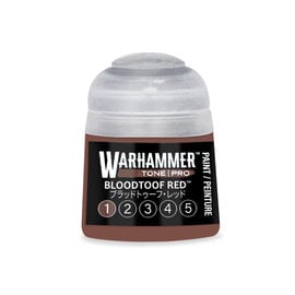 GAMES WORKSHOP WAR 20-151 Warhammer Colour Tone Pro BLOODTOOF RED 1 12ml Acrylic
