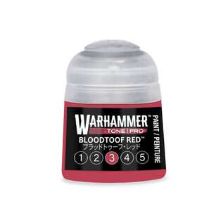 GAMES WORKSHOP WAR 20-153 Warhammer Colour Tone Pro BLOODTOOF RED 3 12ml Acrylic