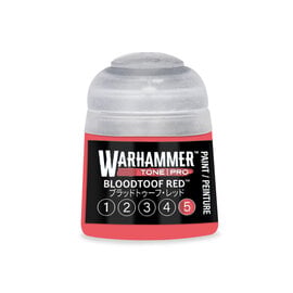 GAMES WORKSHOP WAR 20-155 Warhammer Colour Tone Pro BLOODTOOF RED 5 12ml Acrylic