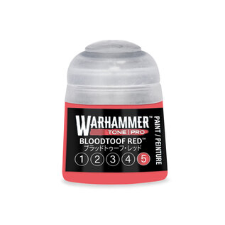 GAMES WORKSHOP WAR 20-155 Warhammer Colour Tone Pro BLOODTOOF RED 5 12ml Acrylic