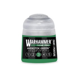 GAMES WORKSHOP WAR 20-273 Warhammer Colour Tone Pro HIEROTEK GREEN 3 12ml Acrylic