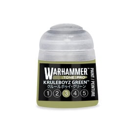 GAMES WORKSHOP WAR 20-223 Warhammer Colour Tone Pro KRULEBOYZ GREEN 3 12ml Acrylic