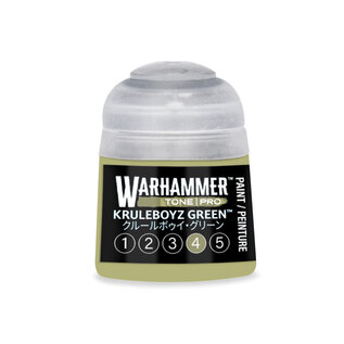 GAMES WORKSHOP WAR 20-224 Warhammer Colour Tone Pro KRULEBOYZ GREEN 4 12ml Acrylic