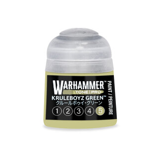 GAMES WORKSHOP WAR 20-225 Warhammer Colour Tone Pro KRULEBOYZ GREEN 5 12ml Acrylic