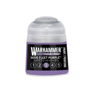 GAMES WORKSHOP WAR 20-393 Warhammer Colour Tone Pro HIVE FLEET PURPLE 3 12ml Acrylic