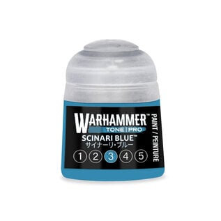 GAMES WORKSHOP WAR 20-343 Warhammer Colour Tone Pro SCINARI BLUE 3 12ml Acrylic