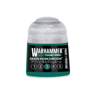 GAMES WORKSHOP WAR 20-283 Warhammer Colour Tone Pro GREEN MORKSHROOM 3 12ml Acrylic