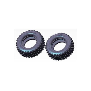 TAMIYA TAM 51717 BLOCK PIN " ROUGH RIDE" TIRES (NO INNER SPONGE, 2pcs. )