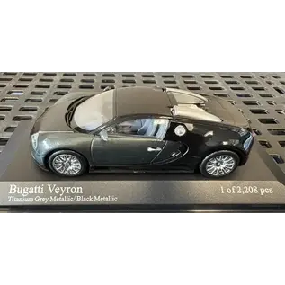 MINICHAMPS MIN 400 110820 Bugatti Veyron 2009 Grey metallic/Black 1:43