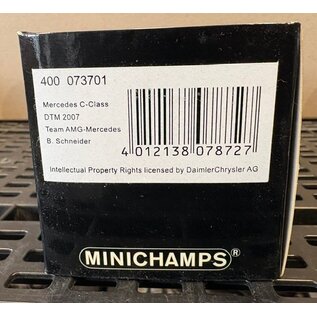MINICHAMPS MIN 400 073701 Mercedes C-Class DTM 2007 Team AMG 1:43