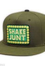 Shake Junt Box Logo Rip Stop Snapback - Army