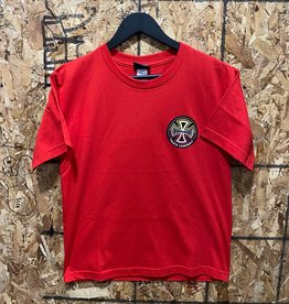 Independent Youth Split Cross T Shirt - Red - LRG