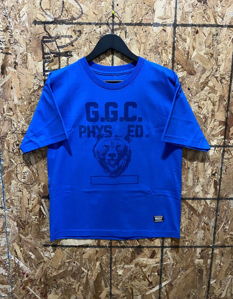 Grizzly Youth Phys Ed T Shirt - Blue - XLRG