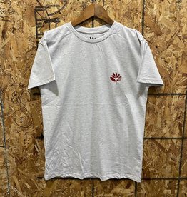 Magenta Heart Plant T Shirt - Heather Grey - SML