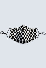 Niiceface Kids Face Mask W/ Filter - Black/White Checkerboard